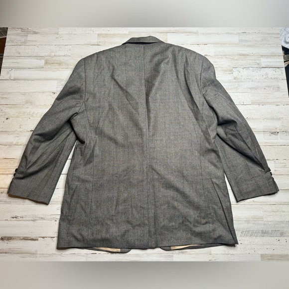 Lauren Ralph Lauren Blazer Jacket Men's 44R Gray Glen Check Wool Cashmere Blend - Picture 6 of 12
